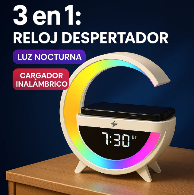💡DreamLight - Cargador inalámbrico 3.0: Iluminacion, Carga y Música en um Solo Dispositivo 🎶📱