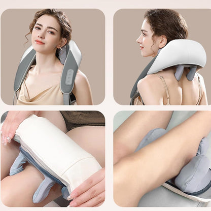 Masajeador 5D para cuello, hombros y espalda con calor terapéutico